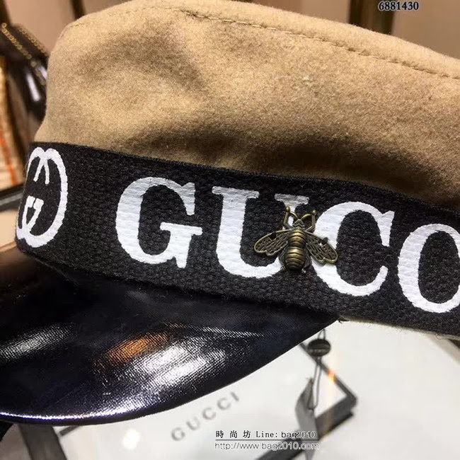 GUCCI古馳 2018新款上市 貝雷軍帽 6881430 LLWJ5495